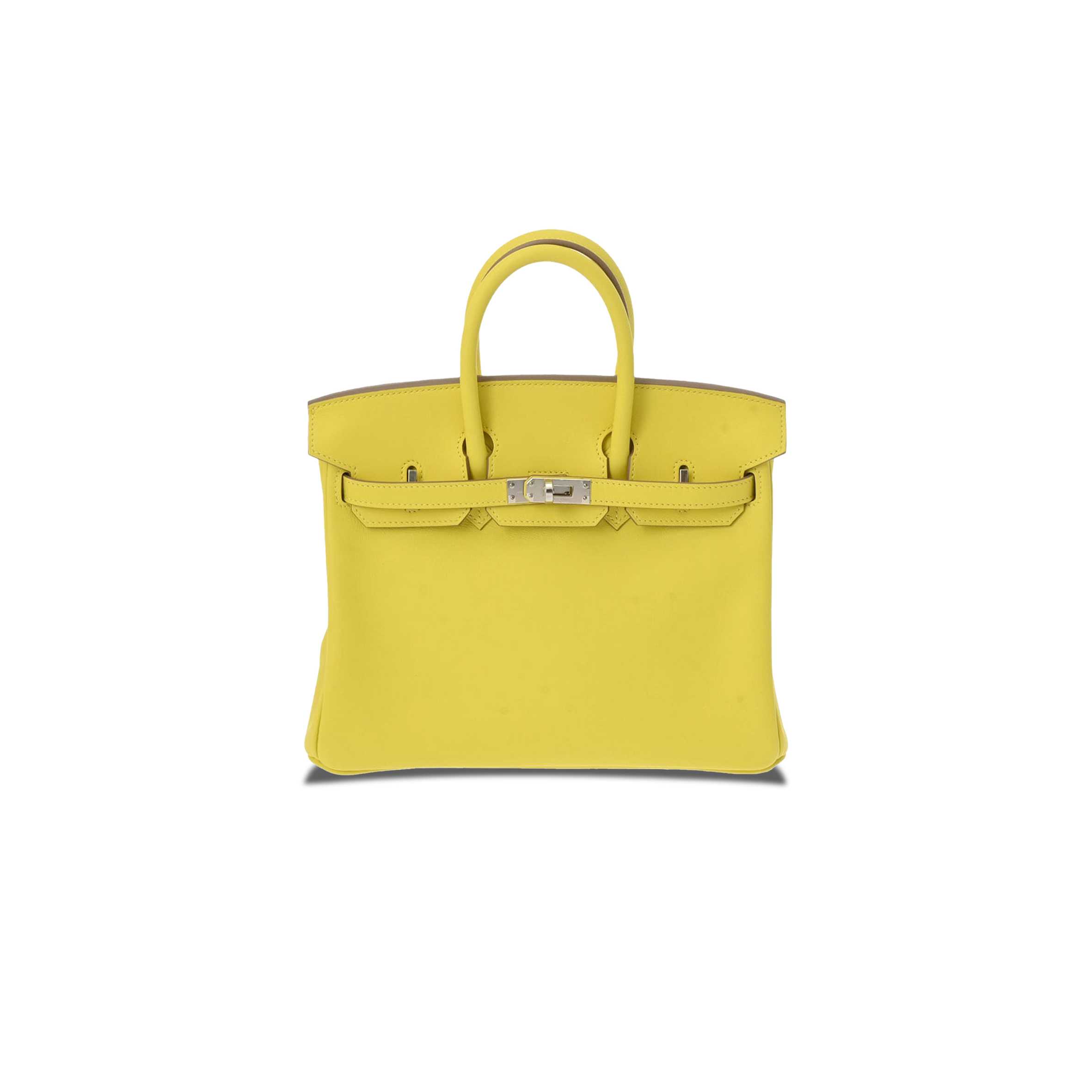 H**mes birkin 25 swift leather chick yellow gold buckle h049362ck19 (25*20*13cm)
